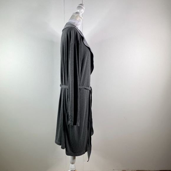 Gilligan & Omalley Womens Sleep Robe Soft  grey - Picture 3 of 4